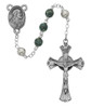 Green & Black Glass Rosary
