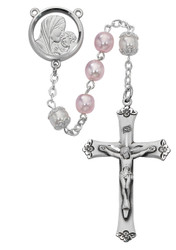Pink & White Pearl Rosary