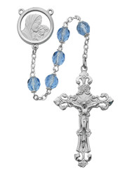 Blue Tin Cut Rosary