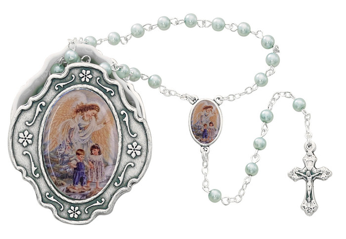 Guardian Angel Pearl Rosary