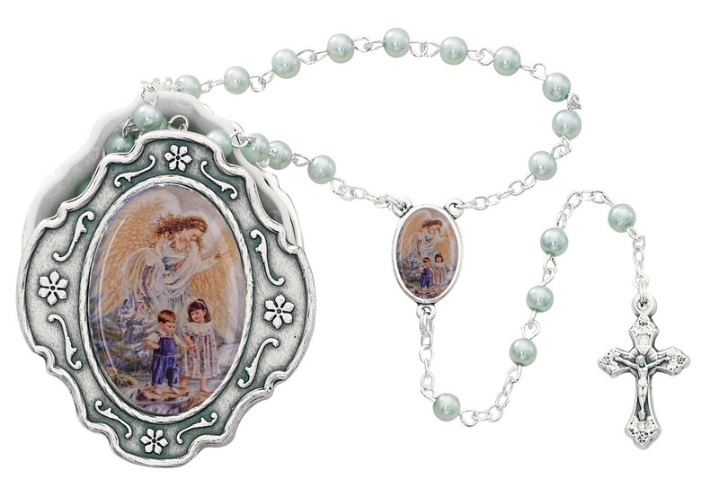Guardian Angel Pearl Rosary