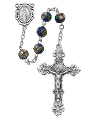 Blue Cloisonné Rosary