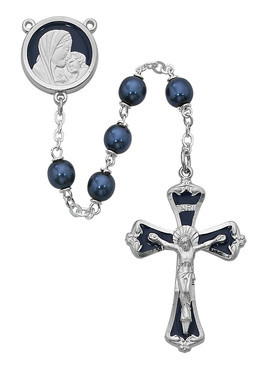 DARK BLUE ROSARY 7MM 774RF