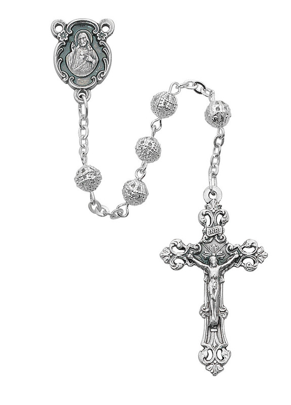 Silver Filigree Rosary