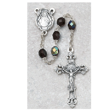 JANUARY BIRTHSTONE IMPORTED ROSARY 6MM 875-GAG