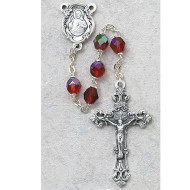 JULY BIRTHSTONE IMPORTED ROSARY 6MM 875-RUG