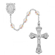 APRIL BIRTHSTONE IMPORTED ROSARY 6MM 880-CR/KF