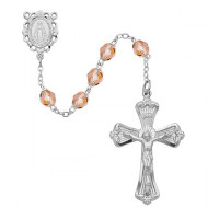 OCTOBER BIRTHSTONE IMPORTED ROSARY 6MM 880-RS/KF
