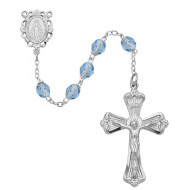 DECEMBER BIRTHSTONE IMPORTED ROSARY 6MM 880-ZR/KF
