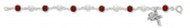 RUBY & PEARL CONFIRMATION BRACELET BR269