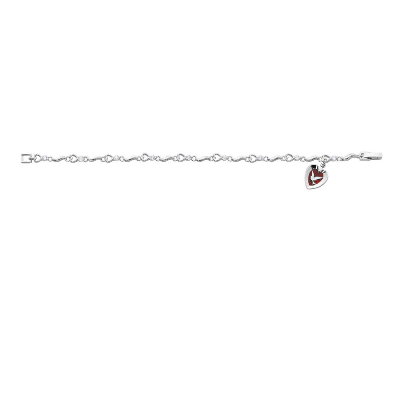 CZ Heart Confirmation Bracelet