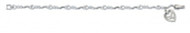 HEART CONFIRMATION BRACELET WITH CUBIC ZIRCONIA STONES BR417