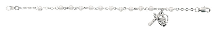 Sterling Silver Youth Pearl Bracelet