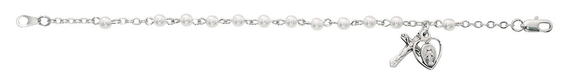 Sterling Silver Youth Pearl Bracelet