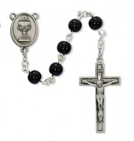 FIRST COMMUNION PEWTER ROSARY C73DB