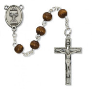 FIRST COMMUNION PEWTER ROSARY C76DB