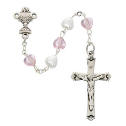 First Communion Heart Rosary