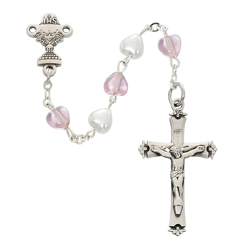 First Communion Heart Rosary