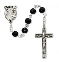 FIRST COMMUNION PEWTER ROSARY C90DB
