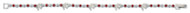 RED & CRYSTAL AUSTRIAN STONES SILVER DOVES CONFIRMATION BRACELET CNF6