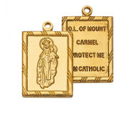 2 PIECE SCAPULAR MEDAL J611