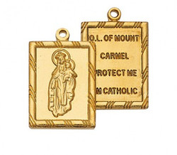 2 PIECE SCAPULAR MEDAL J611