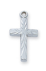 Engraved Cross Necklace