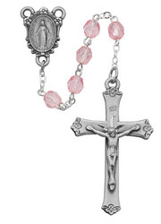 PINK ROSARY 6MM R102ASF