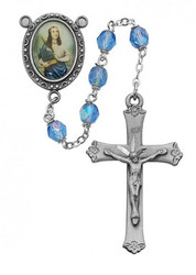 BLUE ROSARY 6MM R187DF