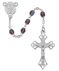 AMETHYST AURORA ROSARY 6MM R273RF