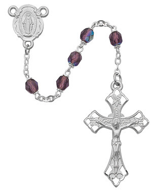 AMETHYST AURORA ROSARY 6MM R273RF
