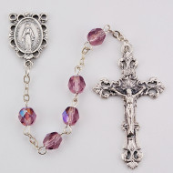 JUNE BIRTHSTONE IMPORTED ROSARY 6MM R391-AMG