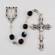 JANUARY BIRTHSTONE IMPORTED ROSARY 6MM R391-GA/G