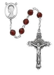 GARNET ROSARY 7MM R402DF