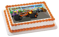 BLAZE AND THE MONSTER MACHINE Edible Birthday Cake Topper OR Cupcake Topper, Decor