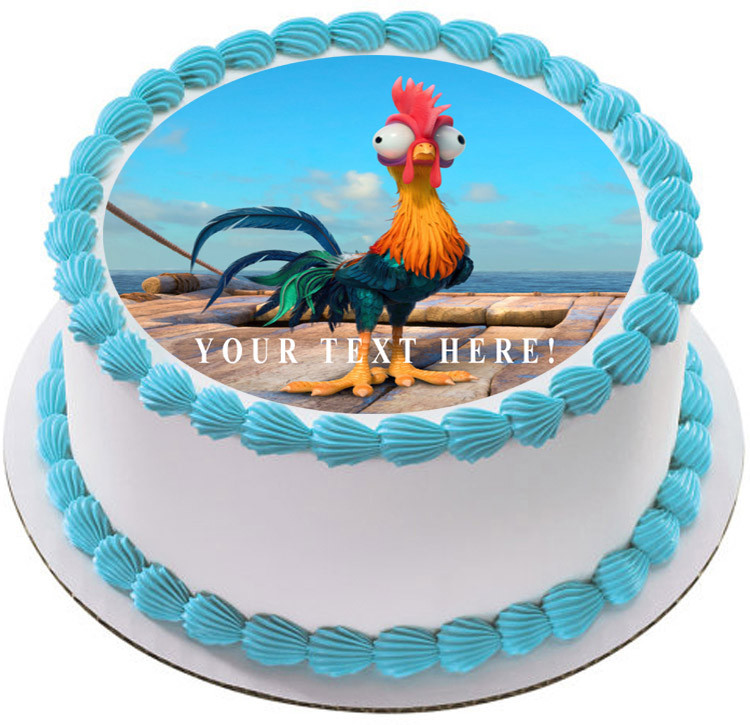 Moana Hei Hei Chicken Edible Birthday Cake Topper
