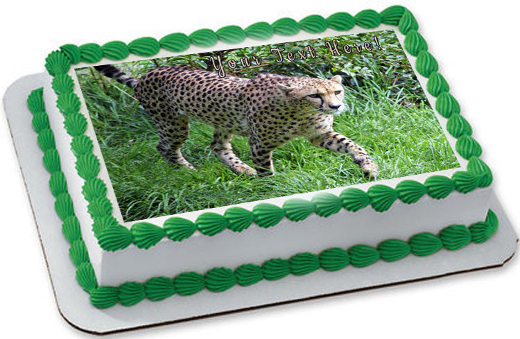 Awesome Cheetah Edible Birthday Cake Topper