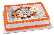 Thanksgiving VI - Edible Cake Topper OR Cupcake Topper, Decor
