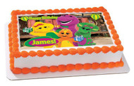 BARNEY and FRIENDS - Edible Cake Topper OR Cupcake Topper