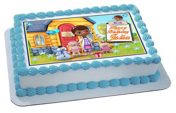 Doc Mcstuffins 1 Edible Birthday Cake Topper