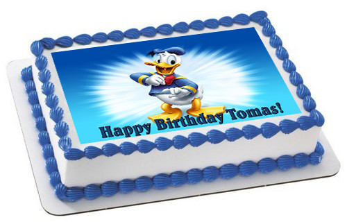DONALD DUCK Edible Birthday Cake Topper
