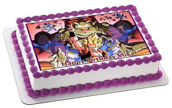 Dragon Ball Z Edible Birthday Cake Topper