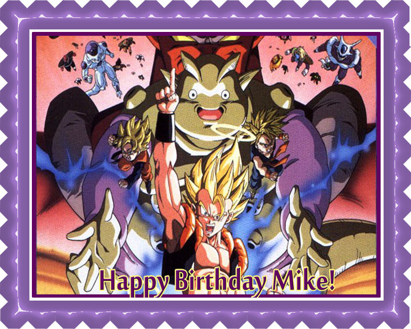 Dragon Ball Z Edible Birthday Cake Topper