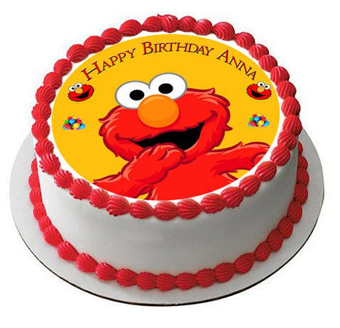 Elmo Edible Birthday Cake Topper