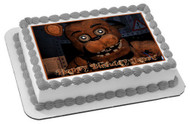 Five Nights at Freddy's 1 Edible Birthday Cake Topper OR Cupcake Topper, Decor