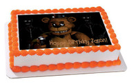Five Nights at Freddy's 5 Edible Birthday Cake Topper OR Cupcake Topper, Decor