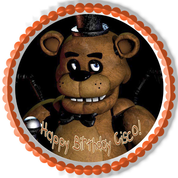 FIVE NIGHTS AT FREDDY'S Party Edible Cake topper image decoration