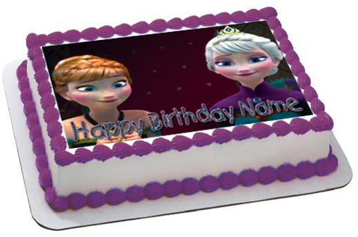 Frozen 2 Edible Birthday Cake Topper
