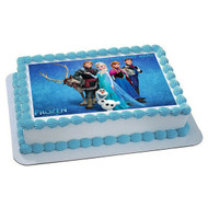 FROZEN 3 Edible Birthday Cake Topper OR Cupcake Topper, Decor
