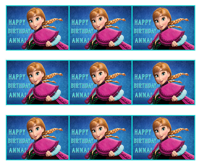 Frozen Anna Edible Birthday Cake Topper Frozen Anna Edible Birthday Cake Topper